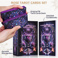 Tarot Cards Deck for Beginners with Guide Book Pretty Unique 400GSM - Purple - image 3
