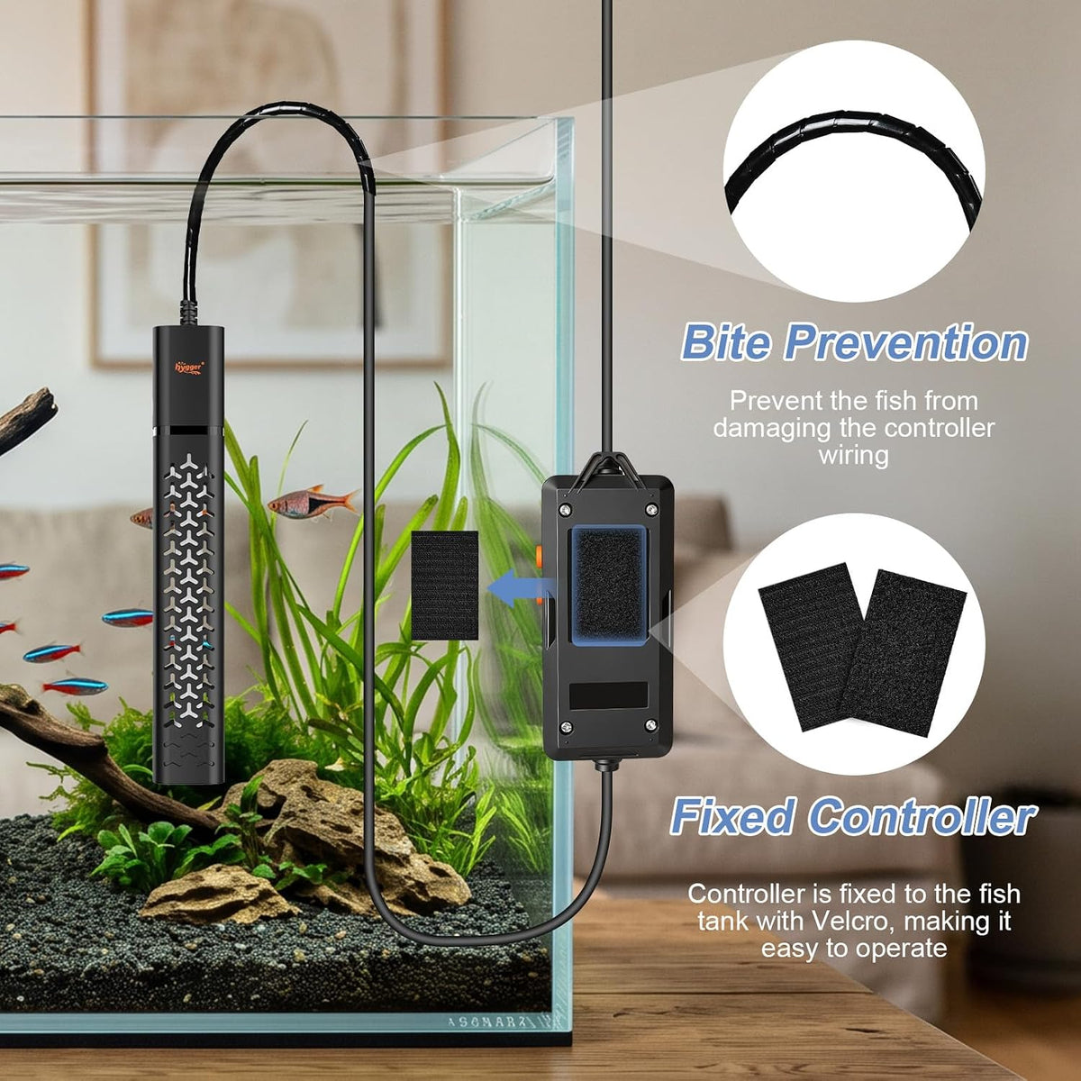 hygger 200w Aquarium Heater - 200W (for 20-40 gallon) - image 3