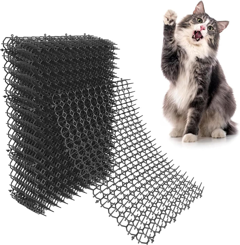 16 X 13 Inch Scat Mat for Cats - 16 Pack / black