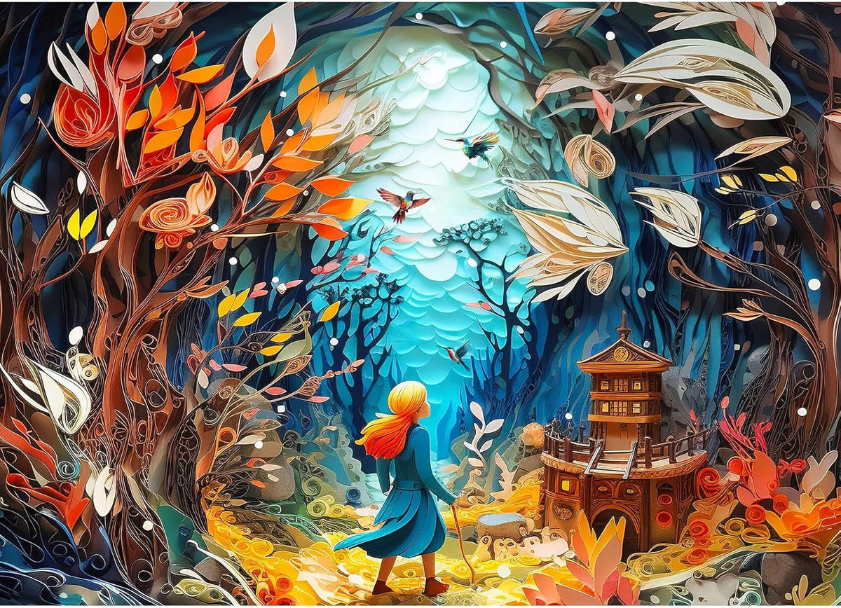 Funny Dog Pizza Jigsaw Puzzles, Food Kitchen - Fantasy Forest