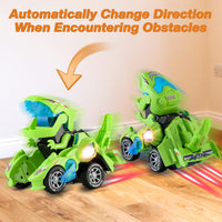 Transforming Dinosaur Car Toy for Kids 3-5 - Green - image 2