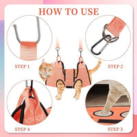 PatiencET Dog Grooming Hammock, Pet Grooming Hammock for Cats & Dogs with Security Strap, Dog Sling for Nail Trimming with Nail Clippers/Trimmer, Nail File, Pet Comb(S)
