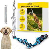 YES4QUALITY Flirt Pole for Dogs - Spring Pole