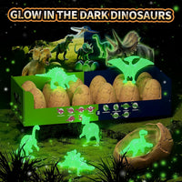 24 Dinosaur Eggs Dig Kit Toys for Kids - 12 Dinosaur Eggs(Glow in The Dark) - image 2