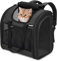 Pecute Cat Backpack with Widened Interior Space - Dark Gray