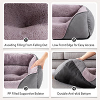 MIXJOY Dog Bed for Large Medium Small Dogs - Dark Grey / S(20’’x 19’’x 6’’) - image 3