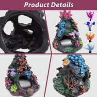 PINVNBY Coral Aquarium Decorations Small Fish Tank Decorations - L，4 PCS water plants - image 4