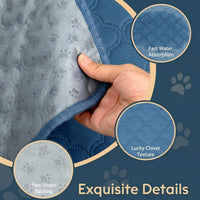 FunFurry Washable Pee Pads for Dogs - Blue / 36" X 36" - 2 Pack - image 3