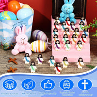 Bememo 50pcs Mini Jesus Loves You Religious Figures - Rainbow Colors - image 4