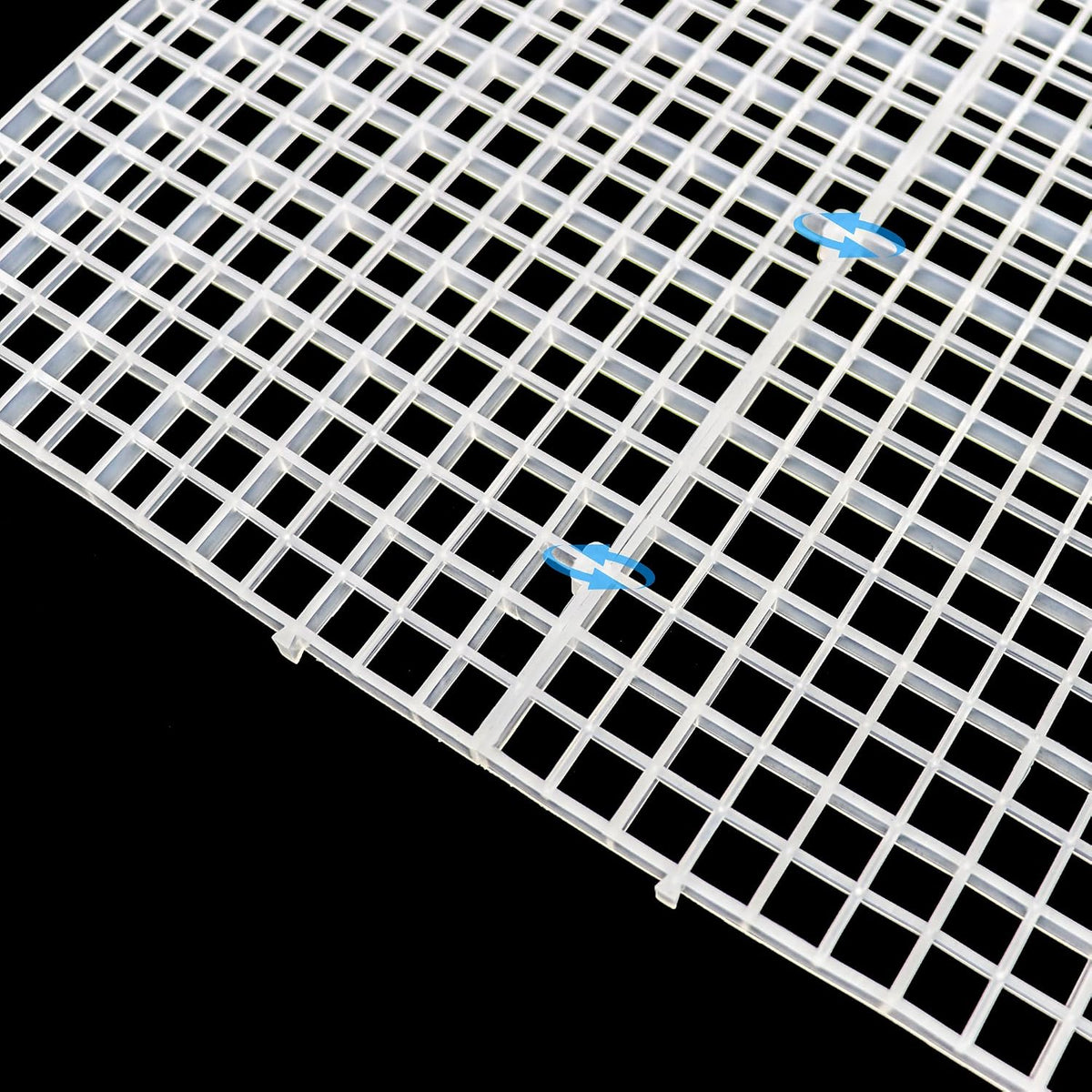 Aquarium Fish Tank Bottom Isolation 8 Pcs, Plastic Egg Crate – Essentials for Fish - L 8pcs - image 4