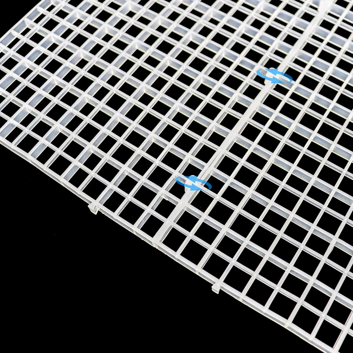Aquarium Fish Tank Divider Plastic Egg Crate Filter Bottom Tray - S 6pcs - image 4