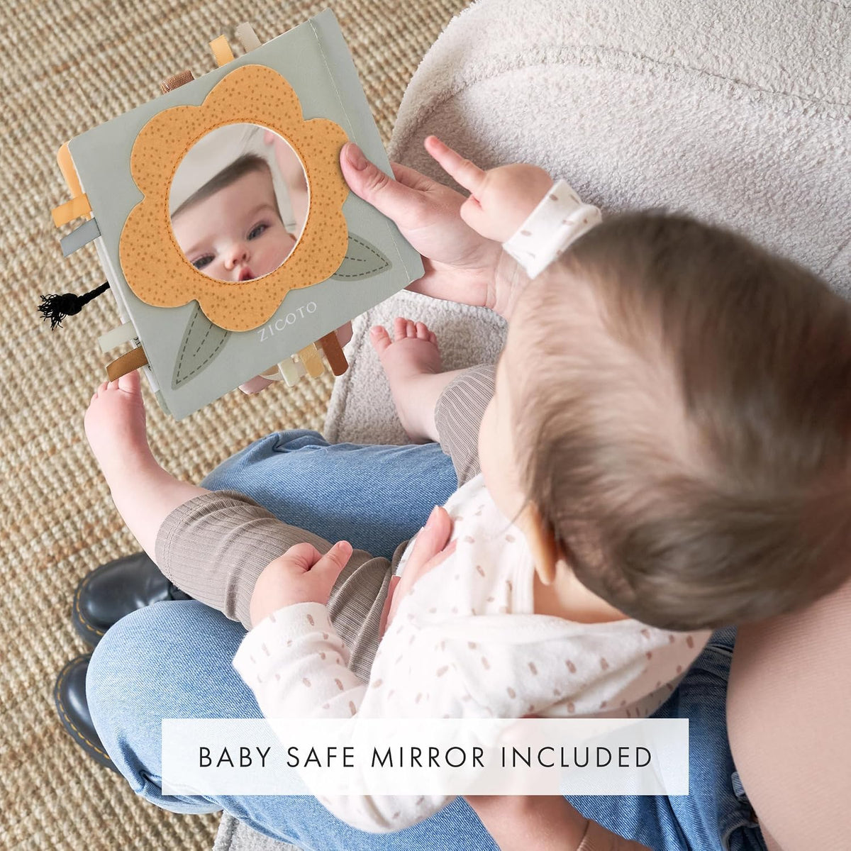 Soft Baby Book with Touch and Feel Pages - Farm Animals - image 3