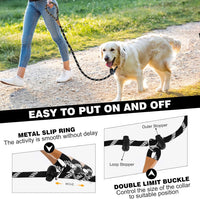 Slip Lead Dog Leash Reflective Training Durable Braided Rope Leashes – Essentials for Dogs - Black / 1PC Large 1/2in x 6ft - image 4