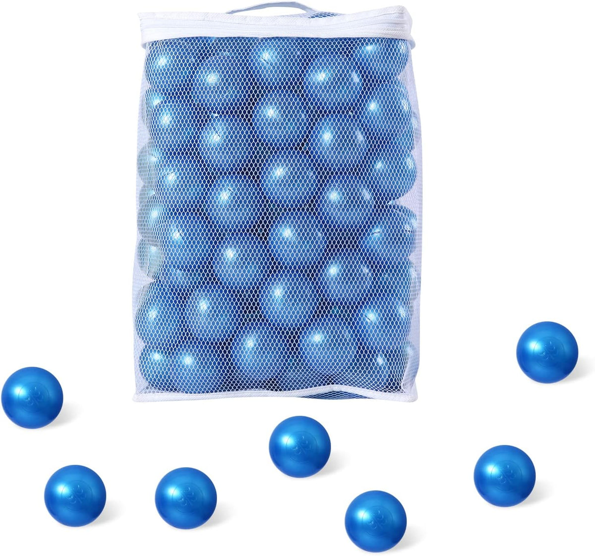 Ball Pit Balls for Kids, Plastic Refill 2.2 Inch Balls - Pear Blue