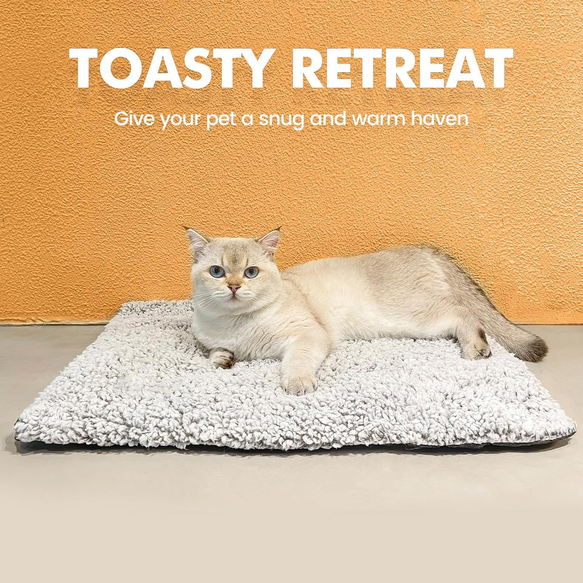 Mora Pets Self Warming Cat Bed Self Heating Cat Dog Mat Pet Pad - 35"L x 23.6"W x 1.0"Th / A-Light Gray - image 4