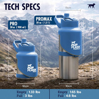 PupFlask Pro Portable Insulated Dog Water Bottle - Blue / 50 Ounce - image 2