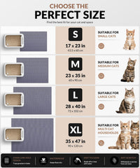 Cat Litter Mat, Cut to Fit Any Place - Grey / 40x28 Inch - image 4