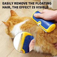 Deshedding Dog Brush for Short Hair - Blue & Yellow - image 3