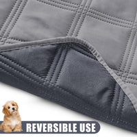 Smiry Waterproof Dog Bed Cover - Grey/Dark Grey / Lattice / 40x50 - image 3