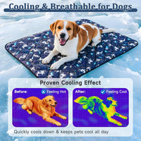 Dog Cooling Mat, Premium Lightweight Pet Cooling Blanket Bed Cover for Dogs, Cat, Puppies | Ice - X-Large / French bulldogs - image 3