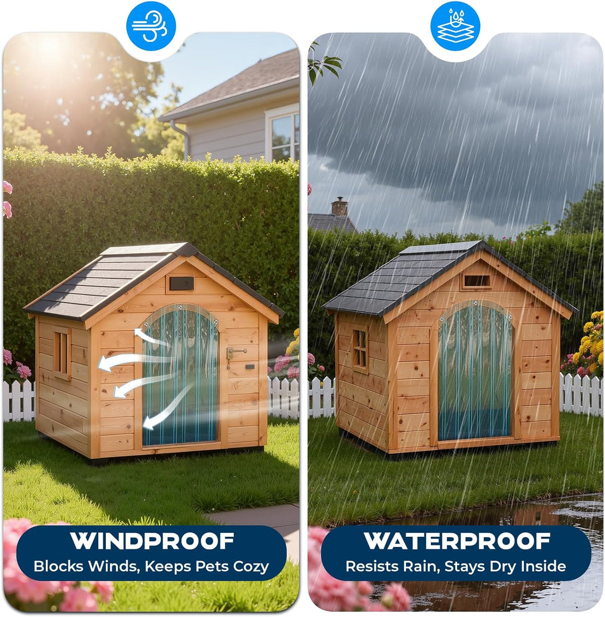 13.7 in x 4.9 ft Dog Door Replacement Flaps - 9.8 in x 4.9 ft - image 3