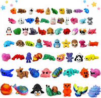 120PCS Surprise 3D Printed Animals Bulk
