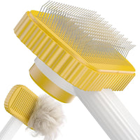 Cat brush, Cat Brush for Long or Short Haired Cats – Essentials for Cats - Yellow