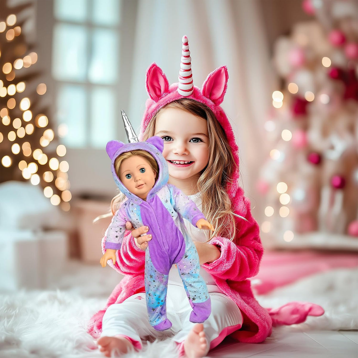 WONDOLL American 18-Inch Doll Clothes and Accessories - purple - image 4