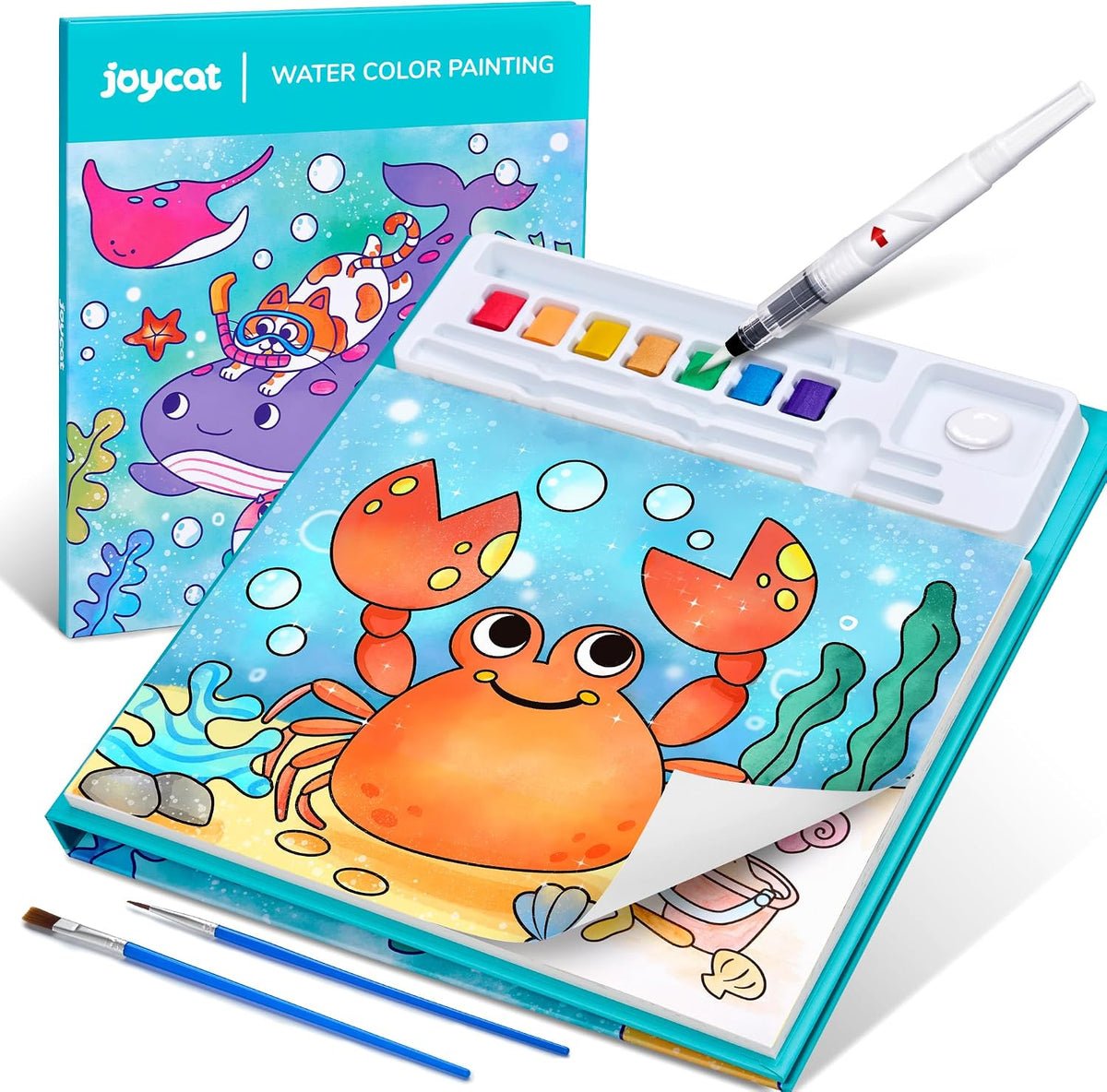 JoyCat Paint with Water Coloring Books for Toddlers – Fun for Kids & Family - Sea Animals