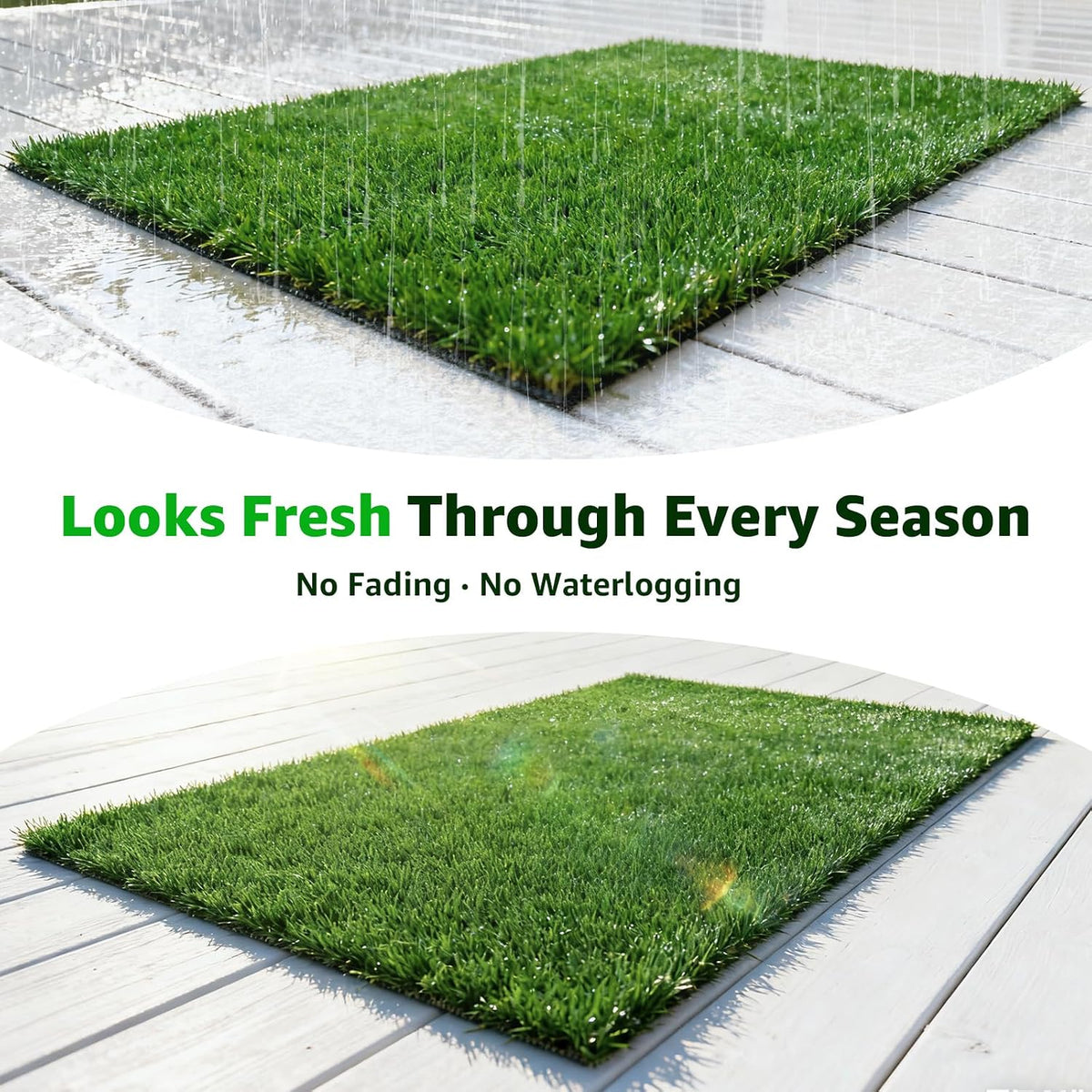 Replacement Artificial Grass Pee Pads for Dogs Potty Training to Pee - L-33.2"X20.8" - image 2