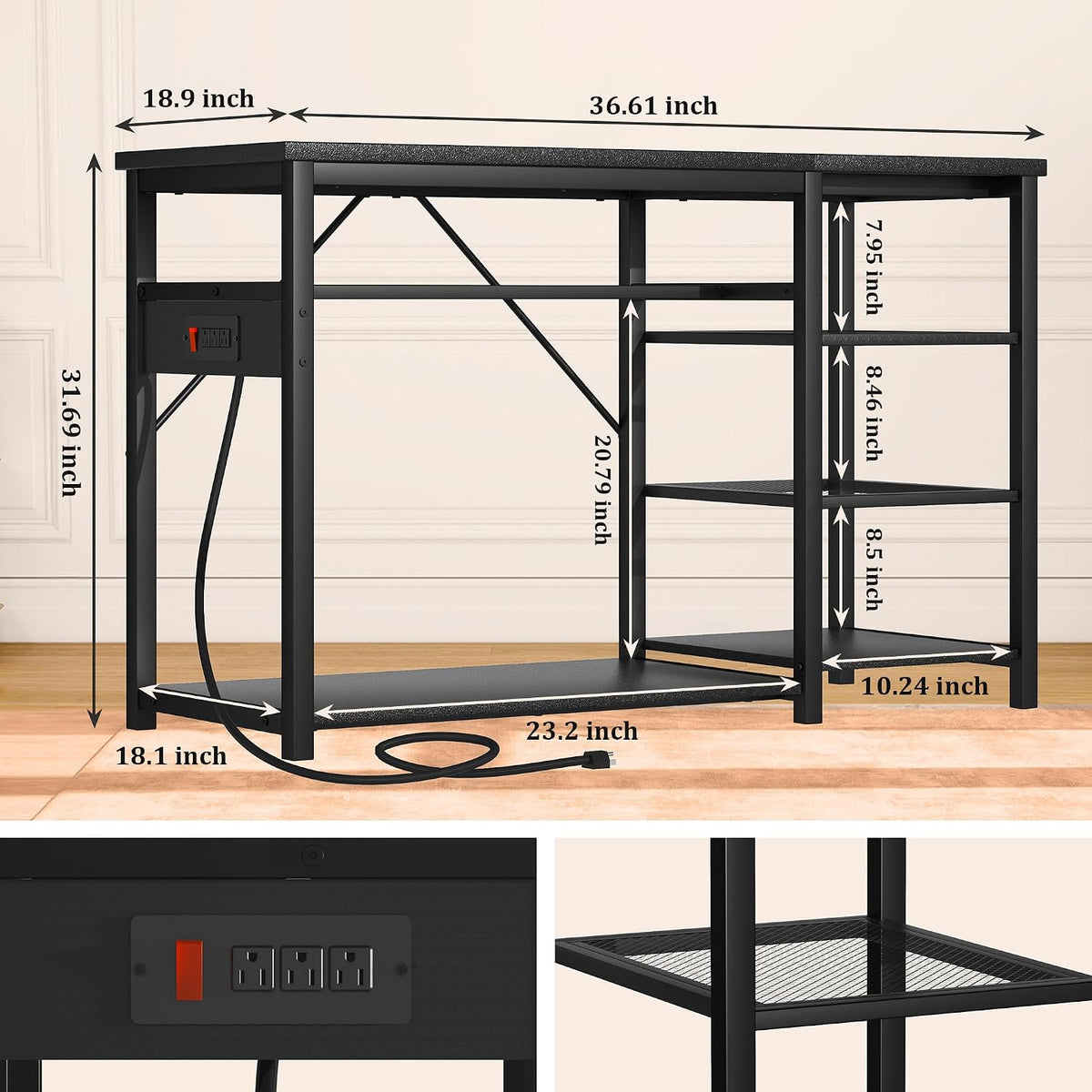 55-75 Gallon Aquarium Stand: 1000LB Capacity - 40-50 Gallon - image 3