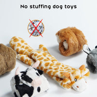 Nocciola Dog Squeaky Toys - 5pcs No Stuffing Dog Toys - image 3