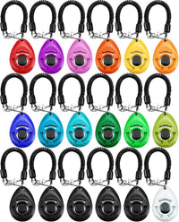 Frienda 18 Pcs Dog Training Clicker with Wrist Strap for Pets - Multicolor