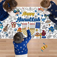 OHOME Halloween Giant Coloring Poster/Tablecloth-Halloween Crafts - Hanukkah