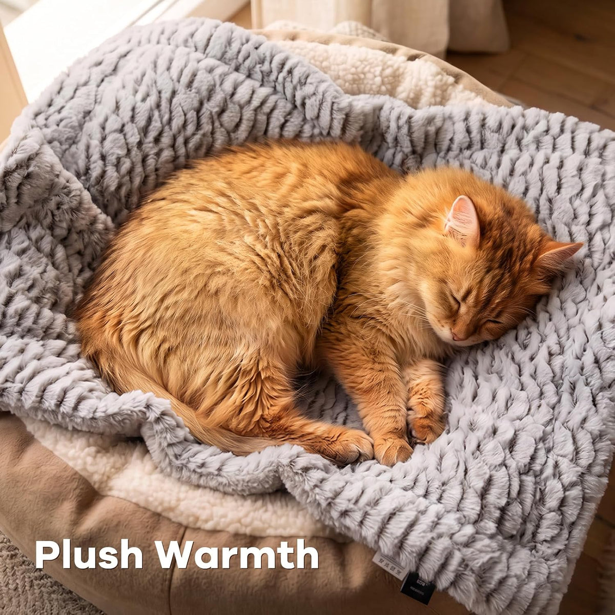Mora Pets Self Warming Cat Bed Self Heating Cat Pad Pet Mat Indoor - A: Light Grey / Small - image 4