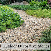 10LB Pea Gravel for Landscaping,1/4 Inch Aquarium Gravel. Decorative River Rocks for Fish Tank Succulent Vase Cactus Bonsai Plant Soil Cover and Outdoor Landscaping Rocks