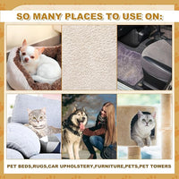 2 Pack Pet Hair Remover Sponge Cat and Dog Hair Sponge Rubber Pet Fur Lifter Removal Tool, Remove from Furniture, Carpet, Bedding, Clothing, 6.26 x 3.28 x 1.89 Inch
