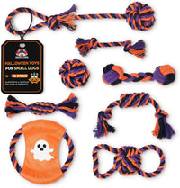 Pacific Pups Products Halloween Dog Toys 8-Pack for Small Dogs - Small Dog 8 Pack