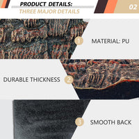 4pcs Rock Terrarium Background, 3D Reptile Tank Background Board - brown-17.7"*11.8"（1pcs） - image 3