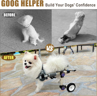 Dog Wheelchair for Back Legs, Adjustable Mobility Cart for Dog – Essentials for Dogs - White 3XS for 3-6.6lb - image 2