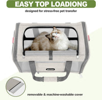 Cat Carrier 18x11x11 Top Load - Beige / 18.0"L x 11.0"W x 11.0"H - image 3