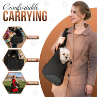 Plush Dog Purse Carrier for Small Dogs, Soft Tote, Black – Essentials for Dogs - Black 2.0 - image 2