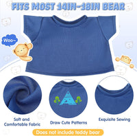 Skylety Bear Shirts Stuffed Animal Clothes for 14-18 Inch - Blue - image 2
