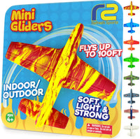 Foam Airplanes - Stocking Stuffers for Kids All Ages 4 5 6 7 8 9 10 Year Old - Best Toy Gift - Boy - Orange