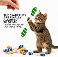 Glaciart One XXL Swabs Cat Toys with Catnip, 2 Pk - Swirl Swabs / Regular - image 2