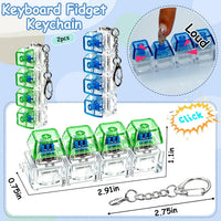 2 PCS Keyboard Fidget Toy - Blue Green / General - image 3