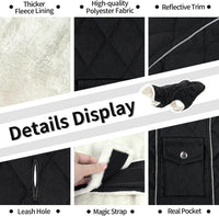 Malier Dog Coat Warm Dog Winter Coat - Black / Small - image 2