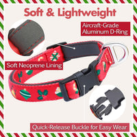 Medium Dog Collar, Neck 12"-20" - Large (Neck 16’’-25’’) / Christmas - image 3