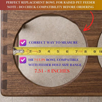 Pet Feeder Stainless Steel Dog Bowls Replacement 8" Diameter 2-Pack – Essentials for Dogs - 7 cup (Standard) / Double Pack - image 3