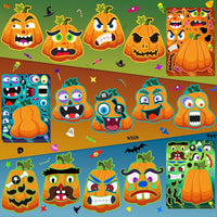Natonhi 32 rainbow Halloween scratch art masks with wooden styluses and strings - view 15